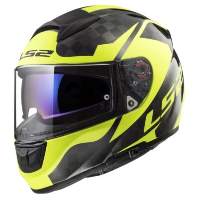 LS2 FF397 VECTOR CARBON helma lesklá-H-V-žlutá vel.XXL